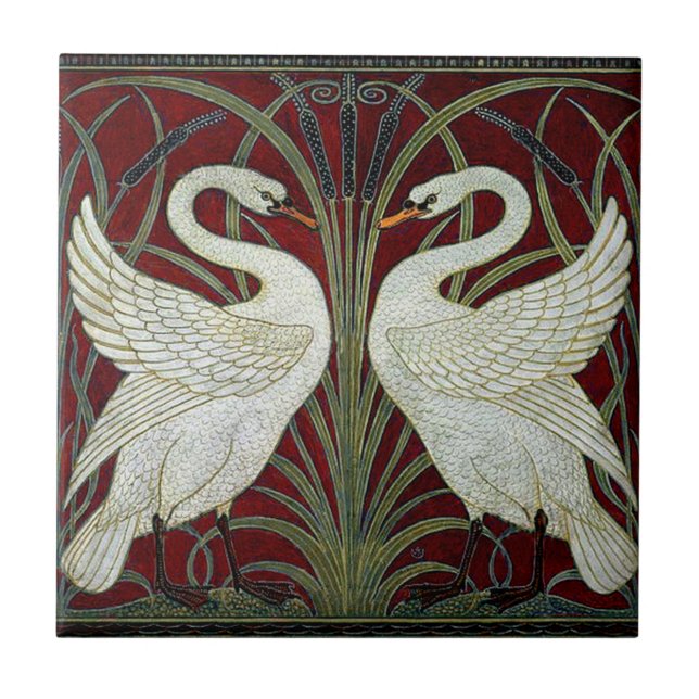 Art nouveau ceramic fireplace wall tile  (Frente)