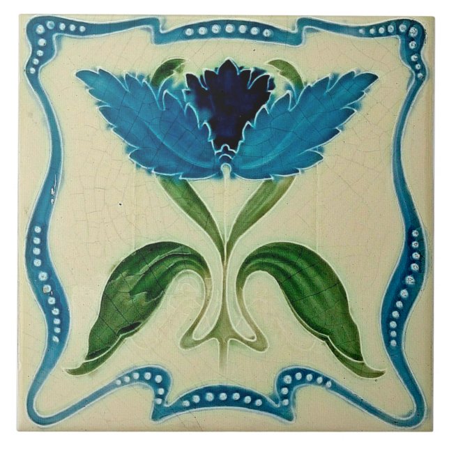 Art nouveau ceramic tile (Frente)