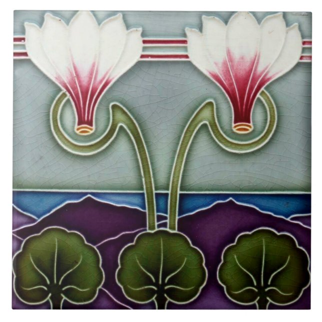 Art nouveau ceramic tile (Frente)