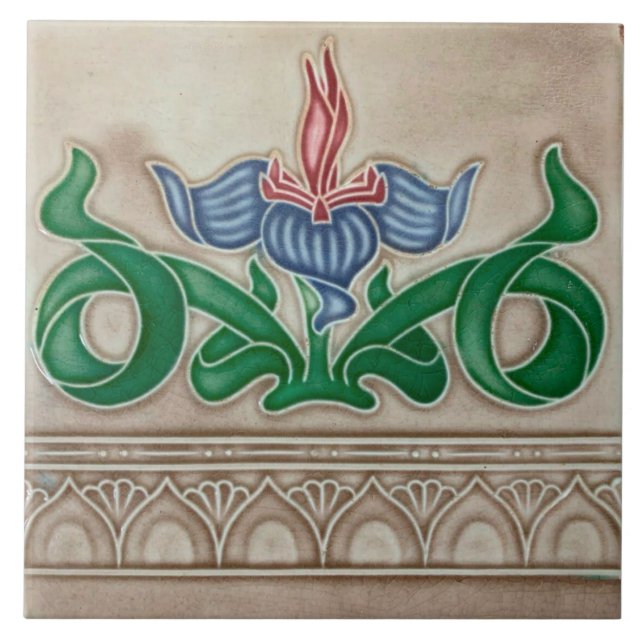 Art Nouveau ceramic tile (Frente)