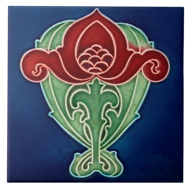 Art Nouveau ceramic tile (Frente)