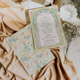 Art Nouveau Convite Vintage Deco