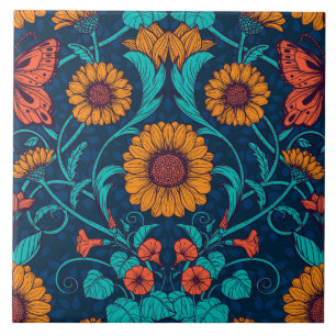 Art Nouveau daisies