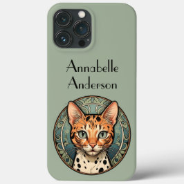 Art Nouveau Detectado Cat Personalize