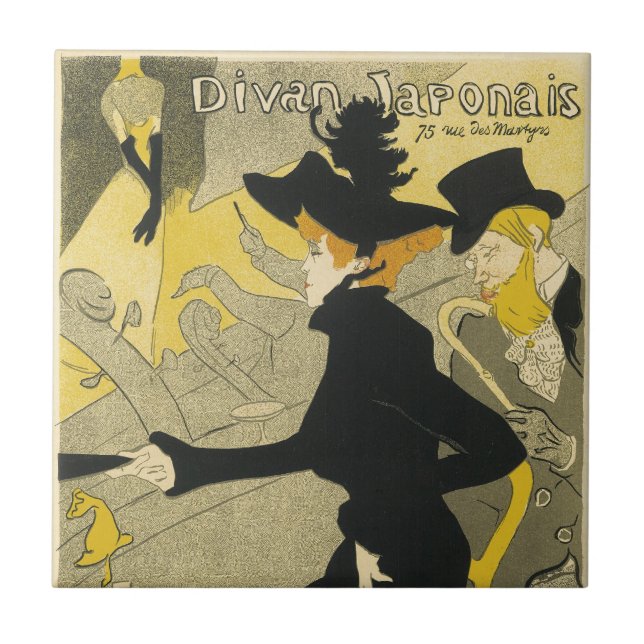 Art Nouveau, Divan Japonês, por Toulouse Lautrec (Frente)