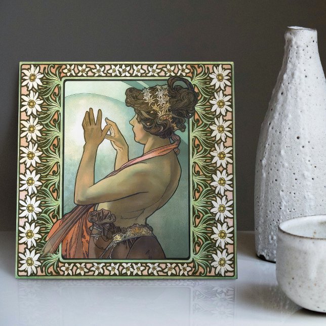 Art Nouveau Étoile Polaire Mucha Edelweiss Decor (Criador carregado)