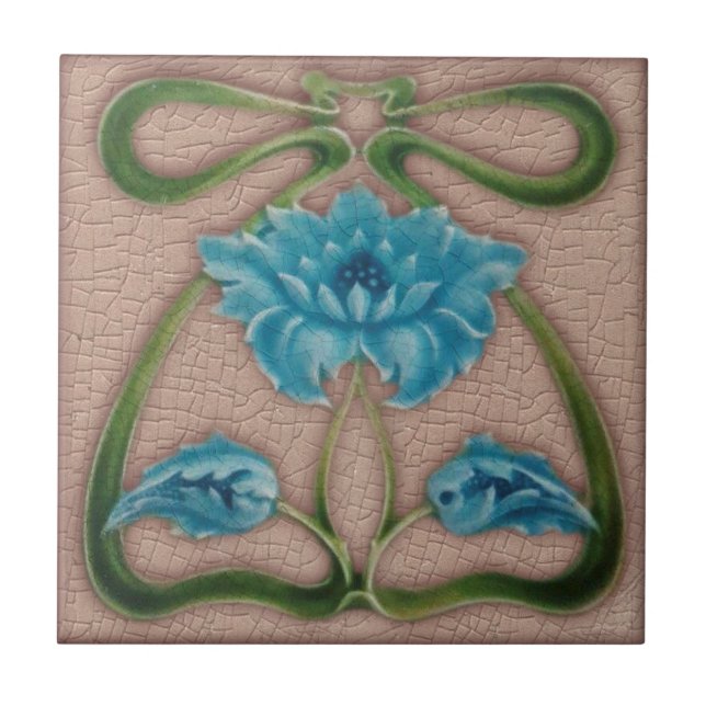Art Nouveau Faixa Floral Fita Antiguidade Reproduç (Frente)