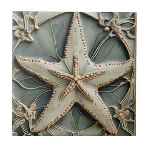 Art Nouveau Faux Alivio Ocean Starfish Star
