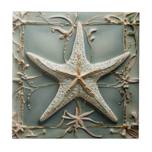 Art Nouveau Faux Alivio Starfish Sea Star Marine