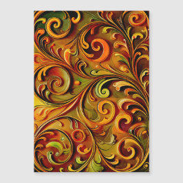 Art Nouveau floral design 