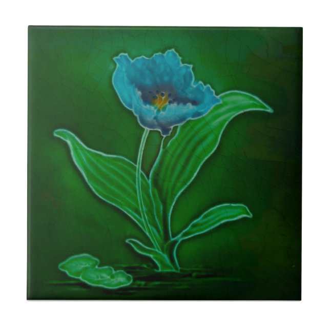 Art Nouveau Floral Tubelined Repro Richards (Frente)