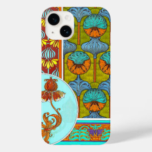 Art nouveau floral vintage verneuil arte têxtil
