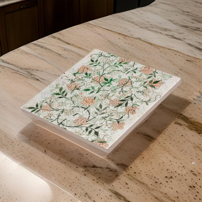 Art Nouveau Flores Rosa Folhas Verdes (Criador carregado)