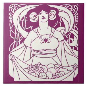 Art Nouveau Harvest Lady