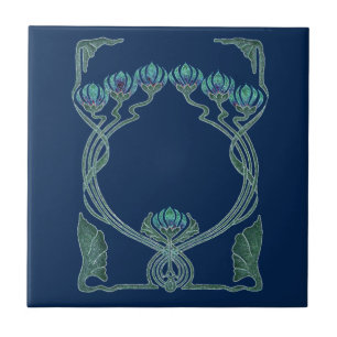Art Nouveau Inspirações I Azulejo cerâmico