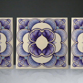 Art Nouveau Inspirado em Lisboa Jacaranda Blossom