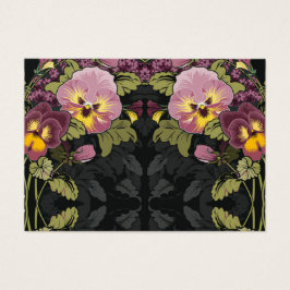 Art Nouveau Jardim dos Pansies - Etiqueta do Prese