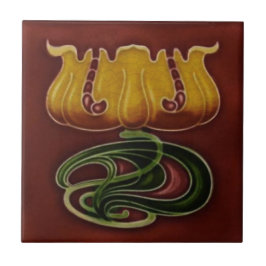 Art Nouveau Jugendstil c1900 Alemão - Repro Floral