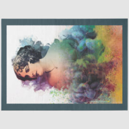 Art Nouveau Lady 13 Papel Tecido de Decoupage