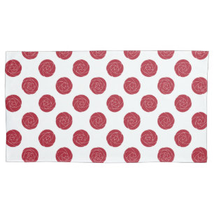 Art Nouveau Mackintosh Rosas Retro Floral Vermelho