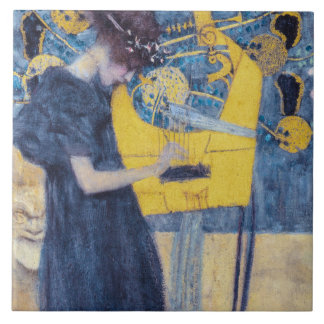 Art Nouveau "Music I" Painting by Gustav Klimt 