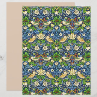 Art Nouveau Pássaro e Flor Padrão de Tapeçaria