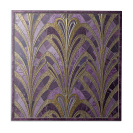 Art Nouveau Pattern Ceramic Tile