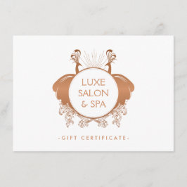 Art Nouveau Peacocks Rosa Dourado Certificado de P