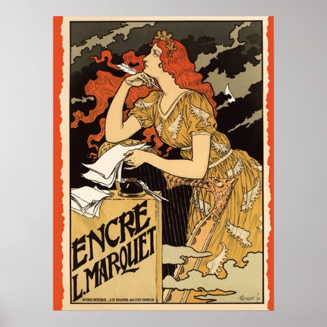 Art Nouveau, Poster de publicidade (Frente)