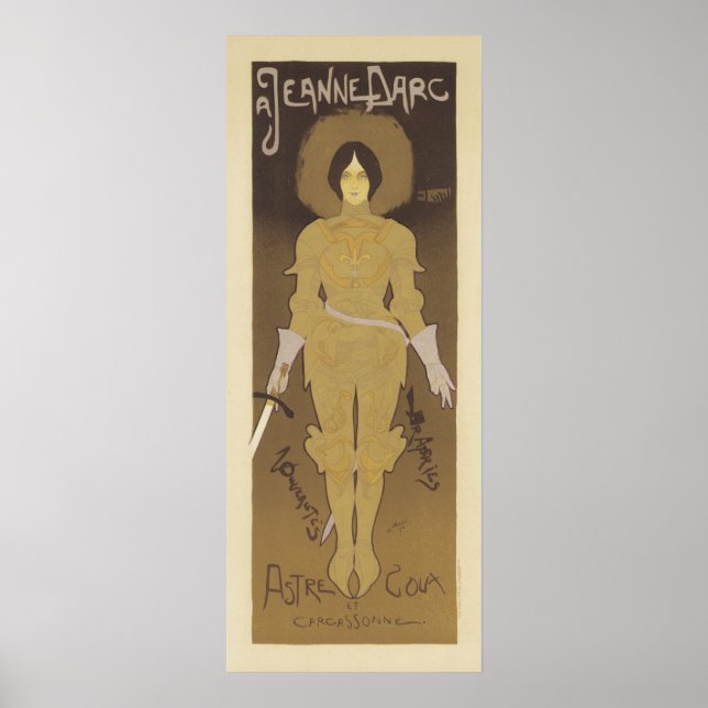 Art Nouveau Poster Joan of Arc (Frente)