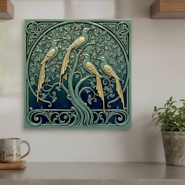 Art Nouveau Songbirds Pat#11 ID1193 (Criador carregado)