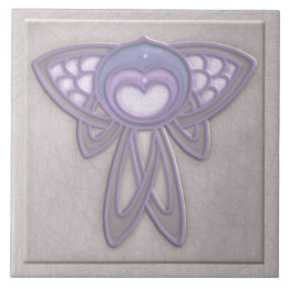 Art Nouveau Style Insect - Mauve Pálido e Lavanda