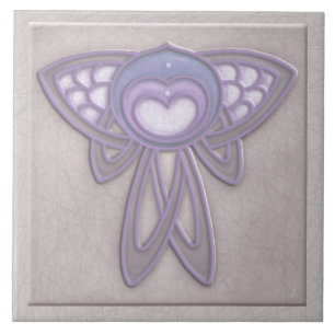Art Nouveau Style Insect - Mauve Pálido e Lavanda