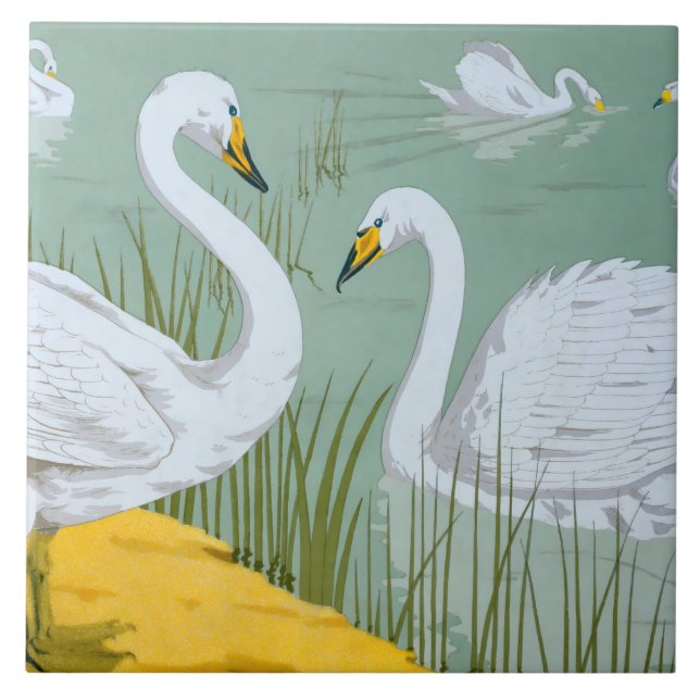 Art Nouveau Swans (Frente)
