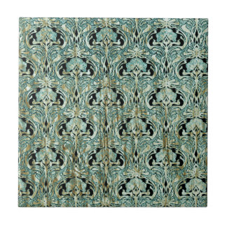 Art nouveau, teal,ouro,padrão,belle époque,chic,e