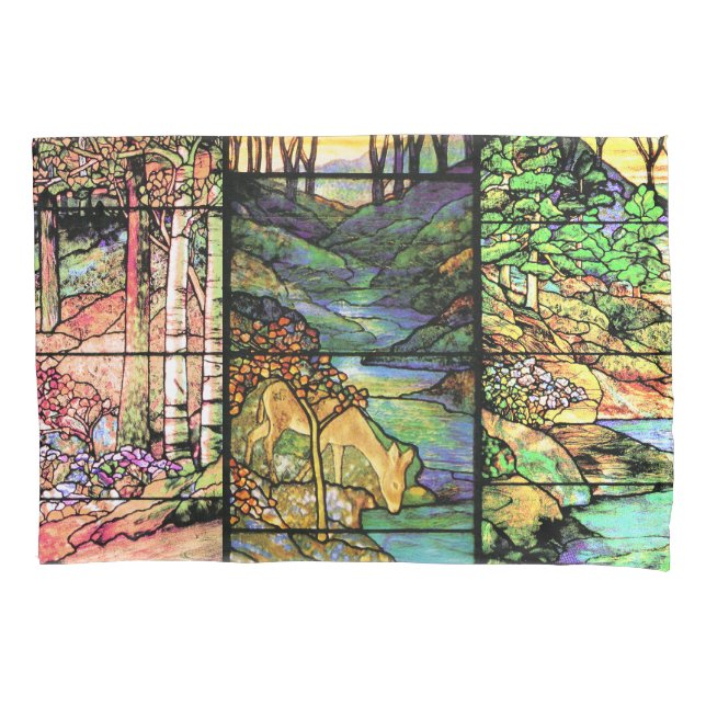 Art Nouveau Tiffany Vidro Estampado (Frente)