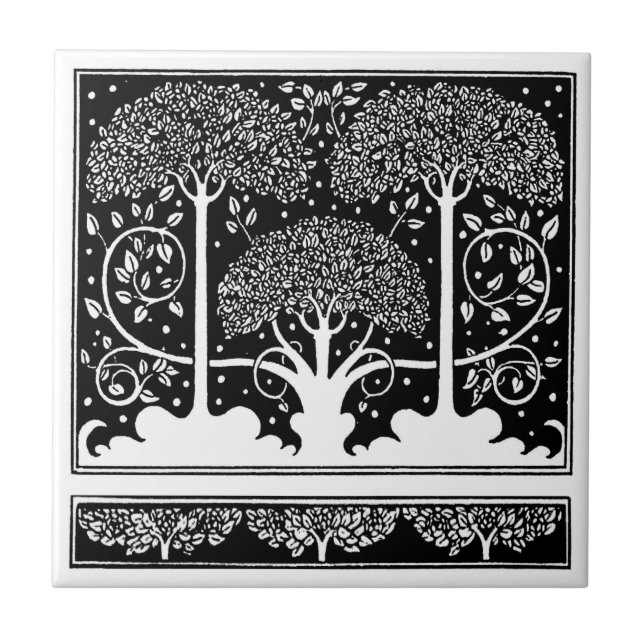 Art Nouveau Tree Beardsley Pattern (Frente)