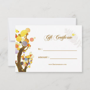 Art Nouveau Trees - Certificado de Oferta Comercia