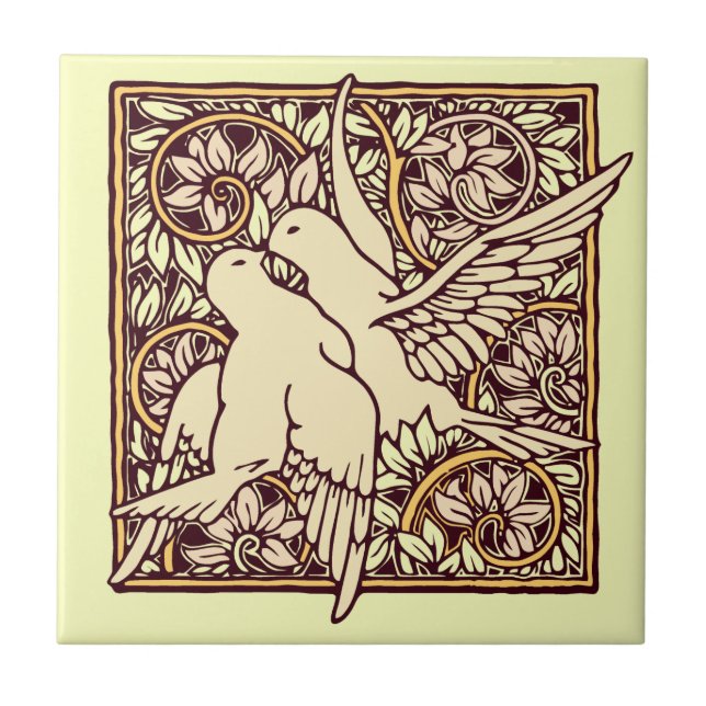 Art Nouveau Turtle Doves (Frente)