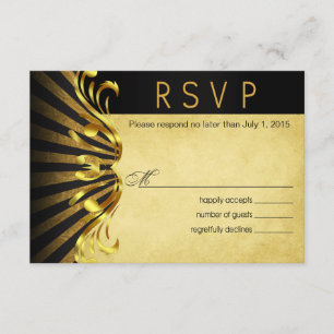 Art Nouveau Vegas RSVP   preto dourado