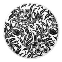 Art Nouveau Vintage Floral Botanical Black & White