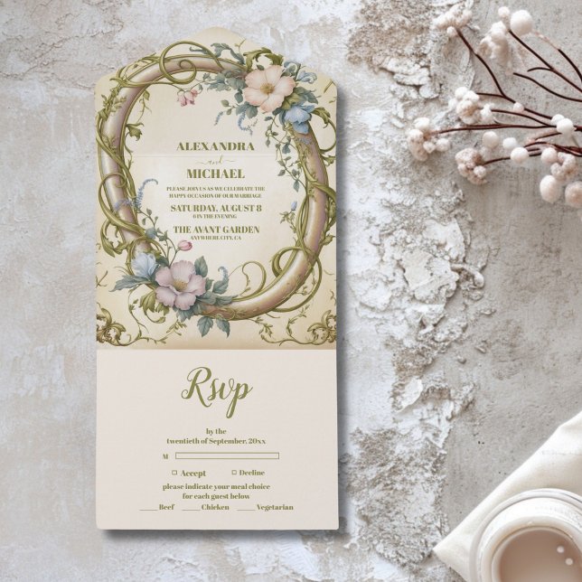 Art Nouveau Wildflower Wedding (Criador carregado)