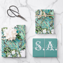 Art nouveau william morris anenome floral