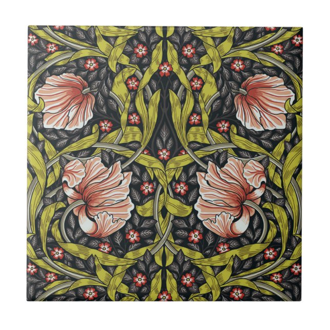 Art Nouveau,William Morris pimpernel floral design (Frente)