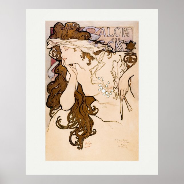 ART POSTER : ALPHONSE MARIA MUCHA : SALON DES CENT (Frente)