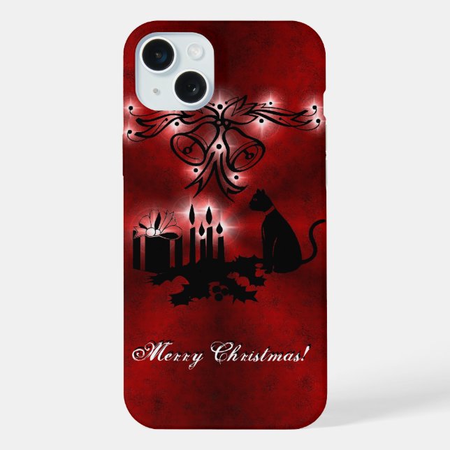 Artdeco de Natal com Gato Negro (Verso)