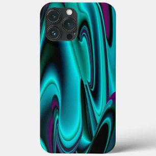 Arte 3D Metálica Futurística Abstrato