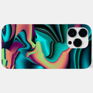 Arte 3D Metálica Futurística Abstrato