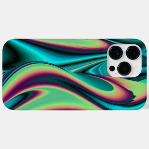 Arte 3D Metálica Futurística Abstrato
