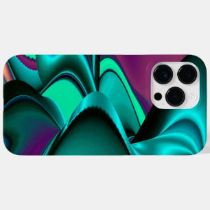 Arte 3D Metálica Futurística Abstrato
